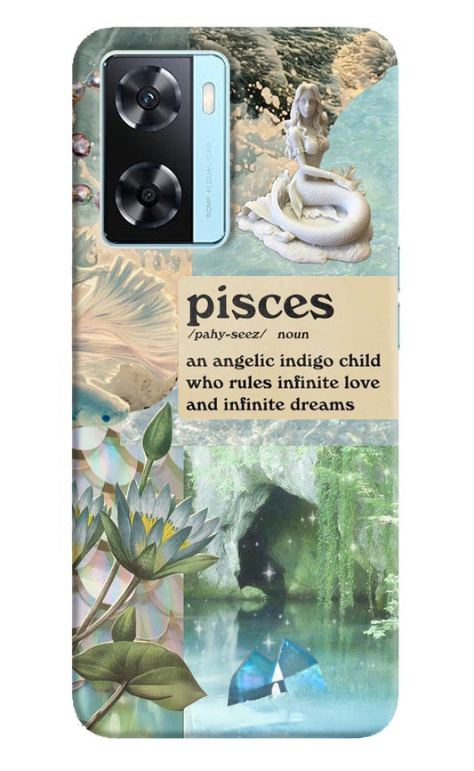 Pisces Zodiac Oppo A77 2022 Hard Case Back Cover by Casekaro
