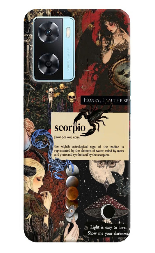 Scorpio Zodiac Oppo A77 2022 Hard Case Back Cover by Casekaro