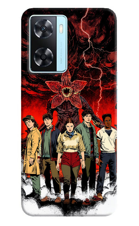 Ordinary Things Characters Oppo A77 2022 Back Cover