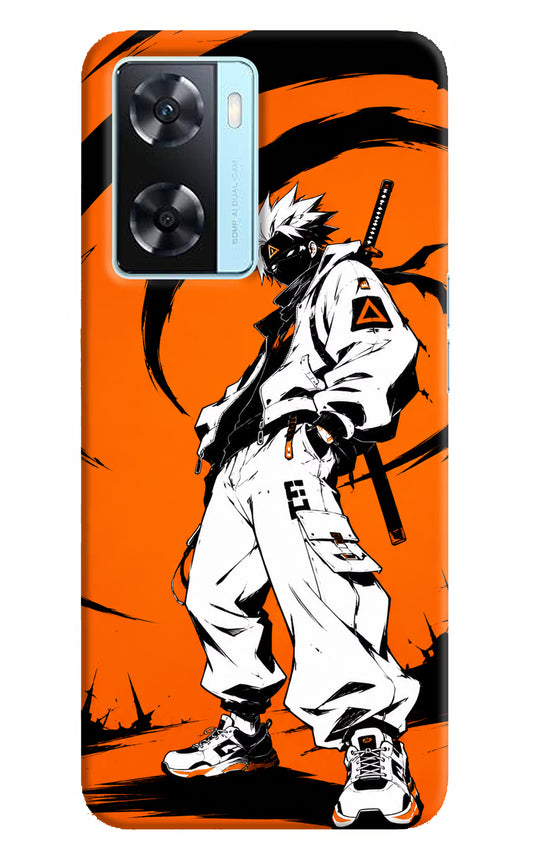 Street Samurai  Oppo A77 2022 Hard Case Back Cover by Casekaro