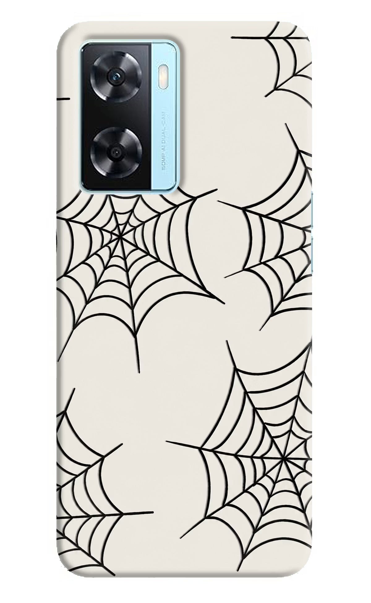 Spider Web Oppo A77 2022 Hard Case Back Cover by Casekaro