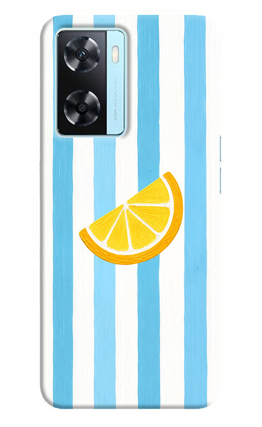 Summer Lemon Oppo A77 2022 Hard Case Back Cover by Casekaro