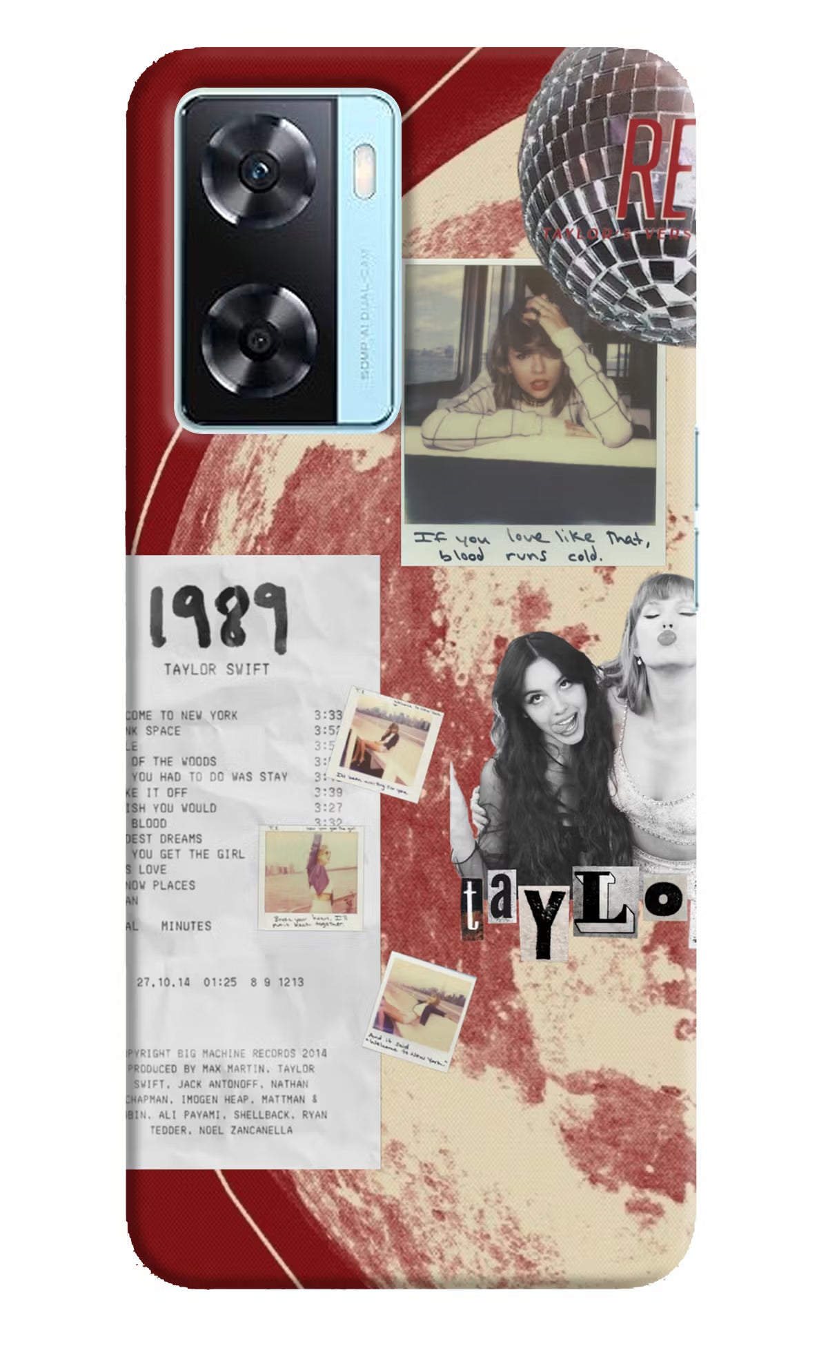 Taylor Swift Oppo A77 2022 Back Cover