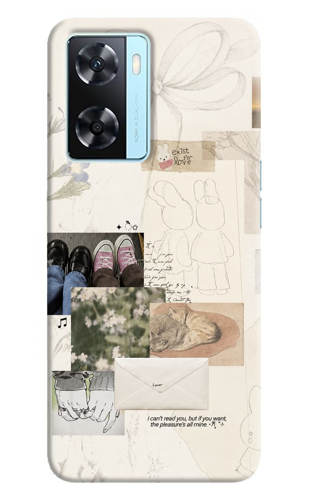 Soft Aesthetic Oppo A77 2022 Back Cover