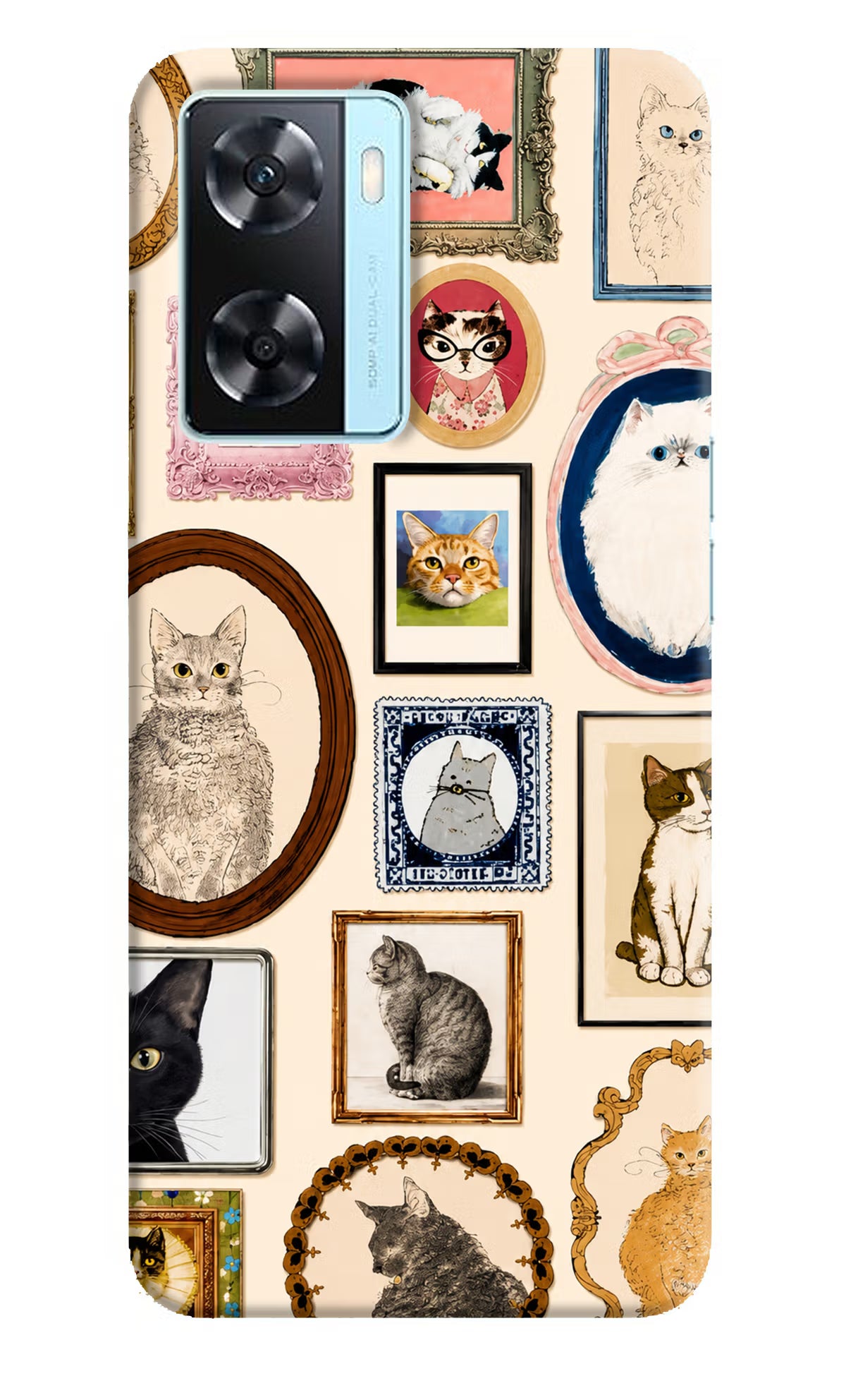 Mirror Cats Oppo A77 2022 Back Cover