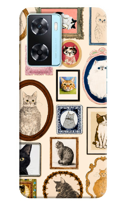 Mirror Cats Oppo A77 2022 Hard Case Back Cover by Casekaro