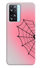 Pink Web Oppo A77 2022 Hard Case Back Cover by Casekaro