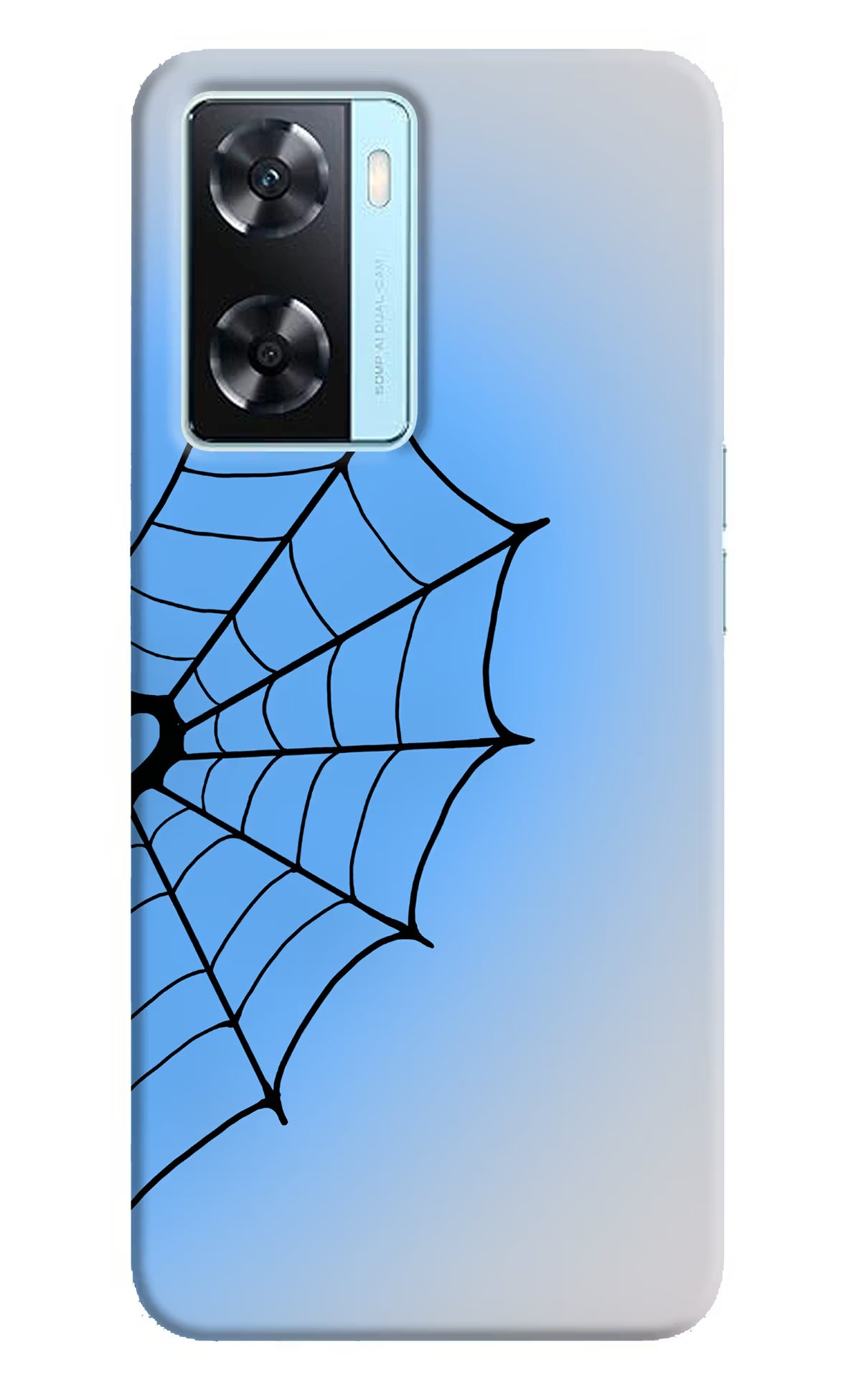 Blue Web Oppo A77 2022 Back Cover