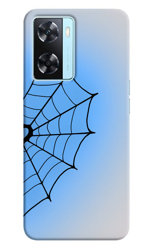 Blue Web Oppo A77 2022 Hard Case Back Cover by Casekaro