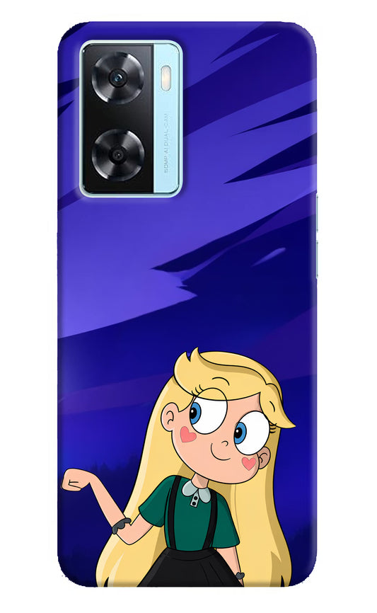 Star Glow Oppo A77 2022 Hard Case Back Cover by Casekaro
