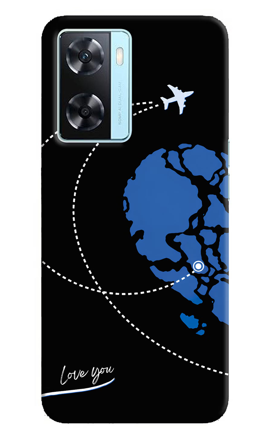 Love Orbit Oppo A77 2022 Back Cover, Hard case