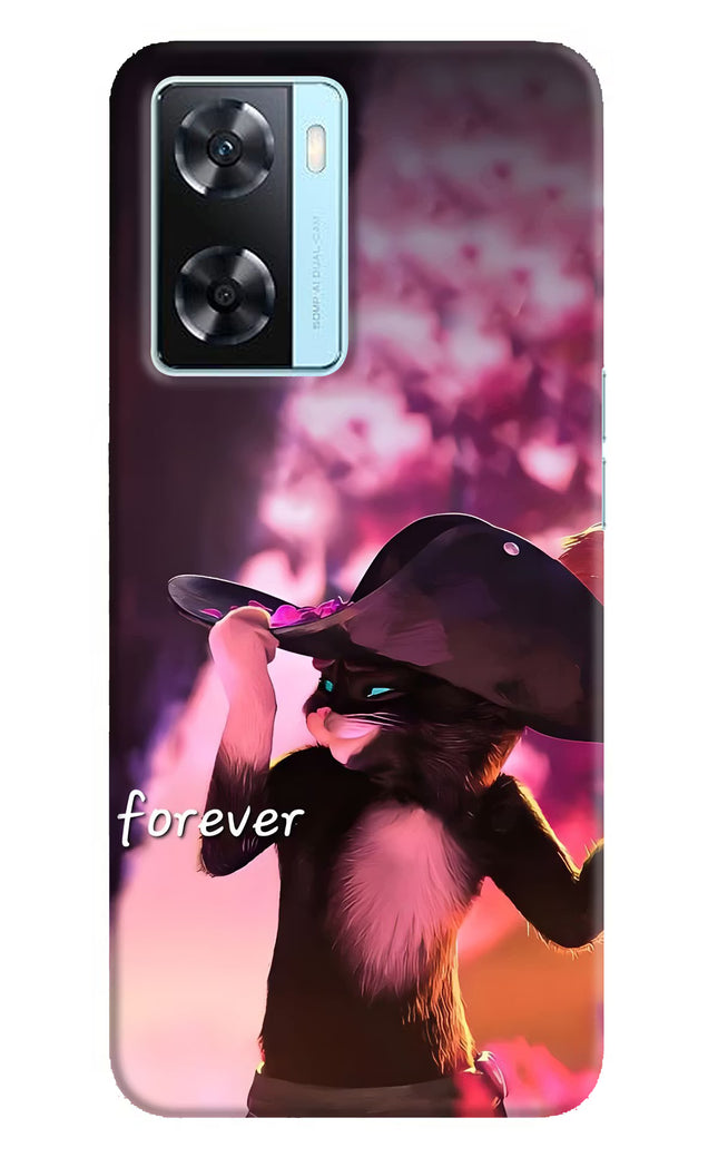 Forever Cat Oppo A77 2022 Hard Case Back Cover by Casekaro