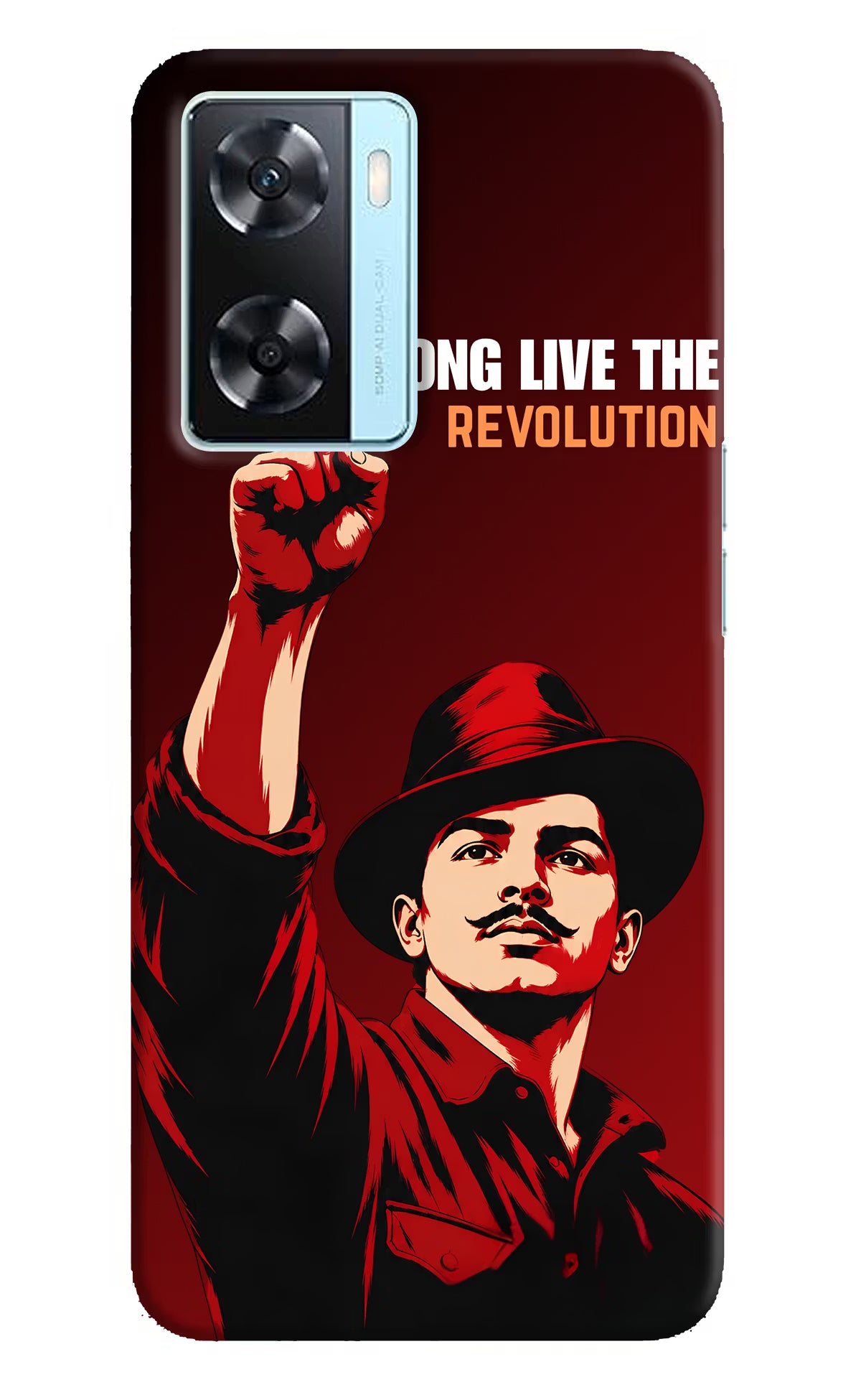 Bhagat Singh Revolution Oppo A77 2022 Back Cover