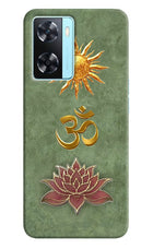 Om & Lotus Oppo A77 2022 Back Cover