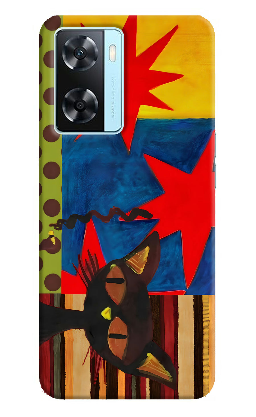 Pop Cat Oppo A77 2022 Back Cover, Hard case