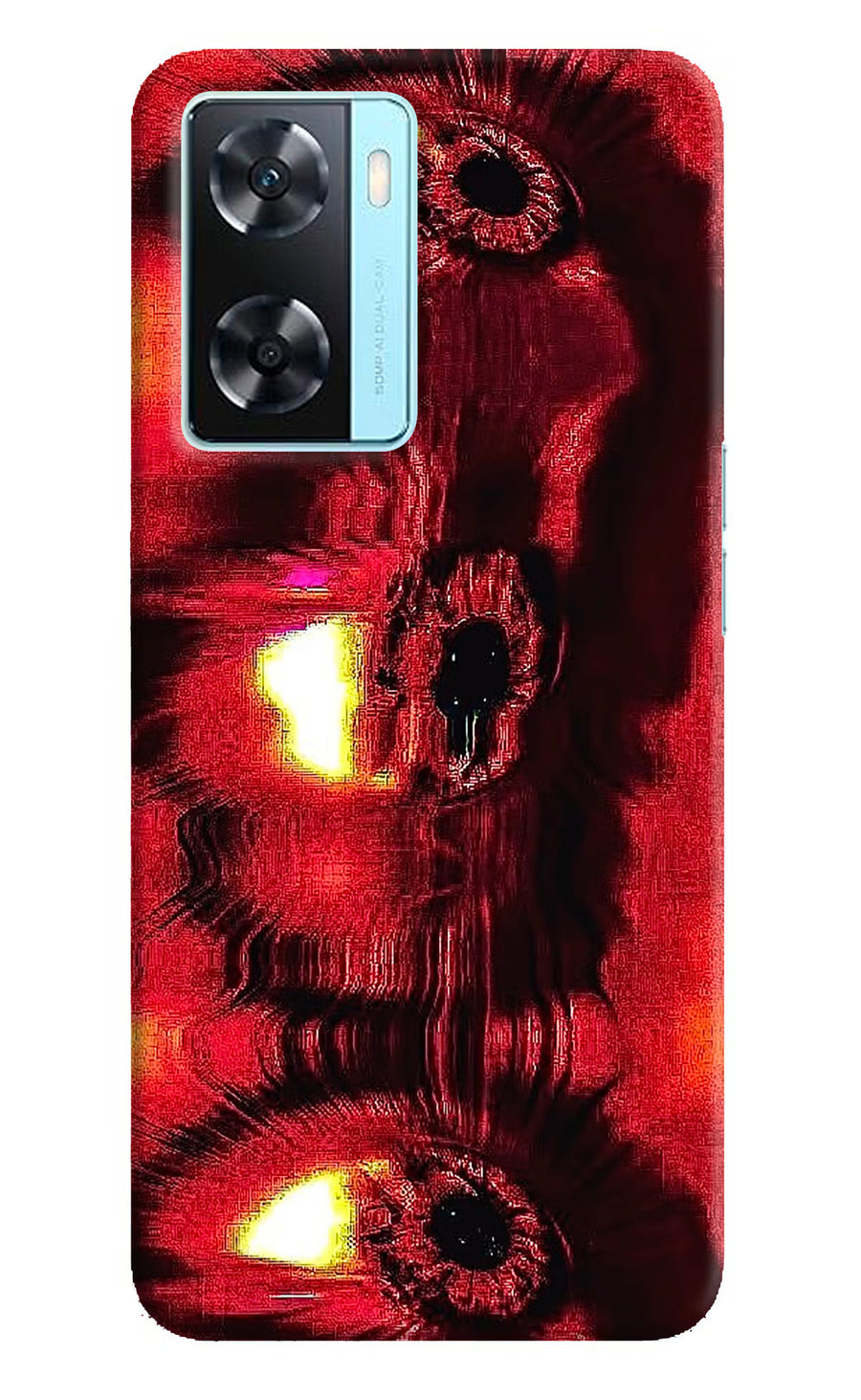 Fire Eye Oppo A77 2022 Back Cover, Hard case