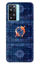 Koi Blue Oppo A77 2022 Back Cover