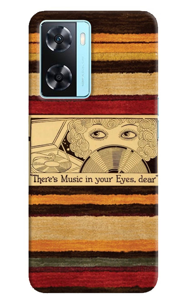 Vinyl Stripes Oppo A77 2022 Hard Case Back Cover by Casekaro