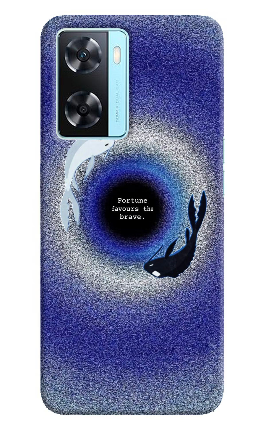 Dark Koi Oppo A77 2022 Back Cover, Hard case