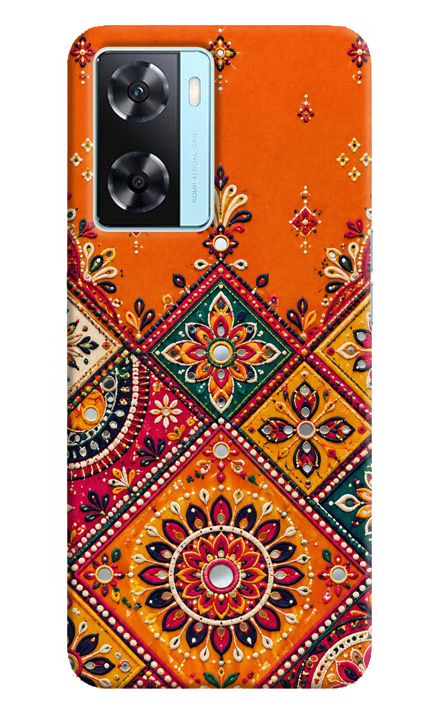 Kutch Glow Oppo A77 2022 Back Cover, Hard case