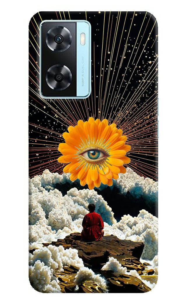 Cosmic Flower Oppo A77 2022 Hard Case Back Cover by Casekaro