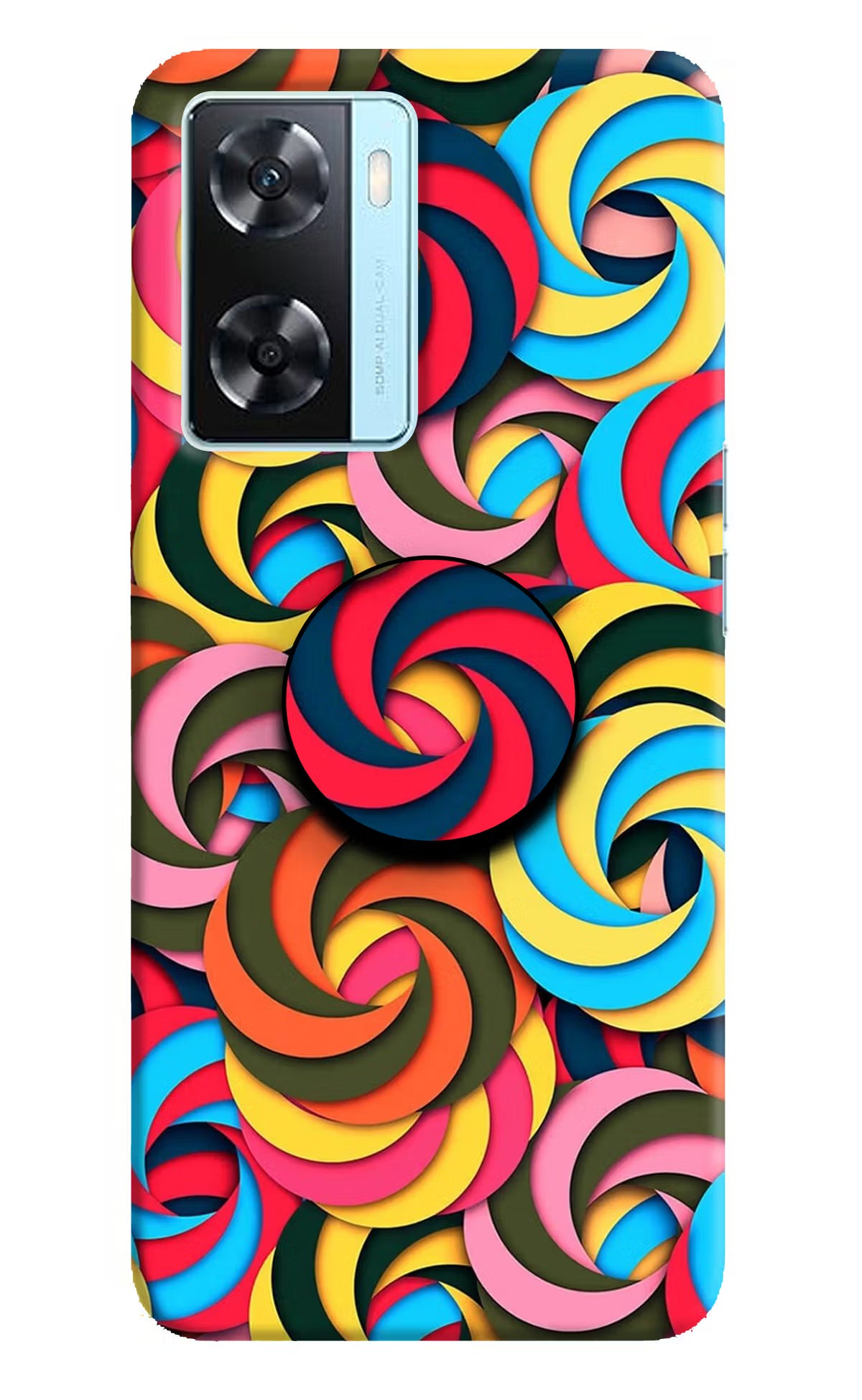 Spiral Pattern Oppo A77 2022 Pop Case