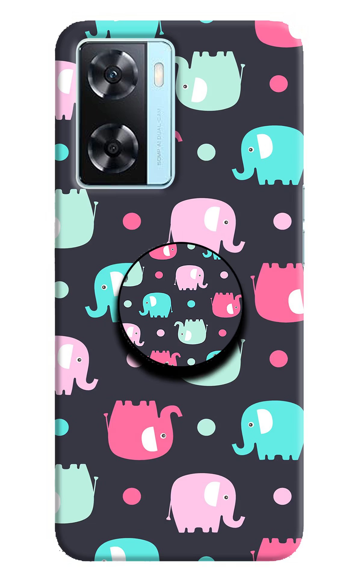 Baby Elephants Oppo A77 2022 Pop Case
