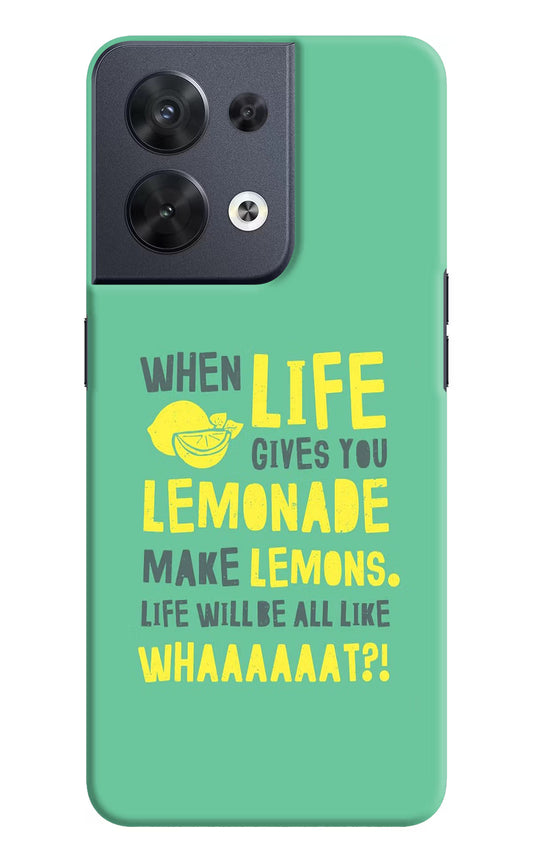 Quote Oppo Reno8 Hard Case Back Cover by Casekaro