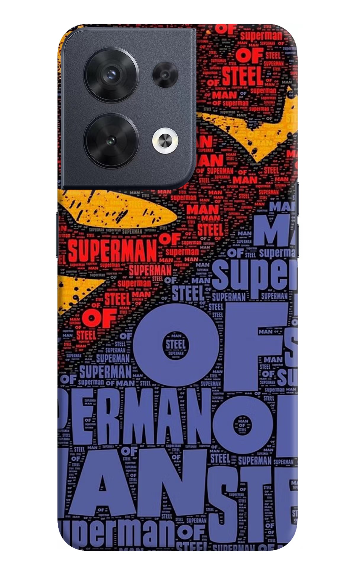 Superman Oppo Reno8 Hard Case Back Cover by Casekaro