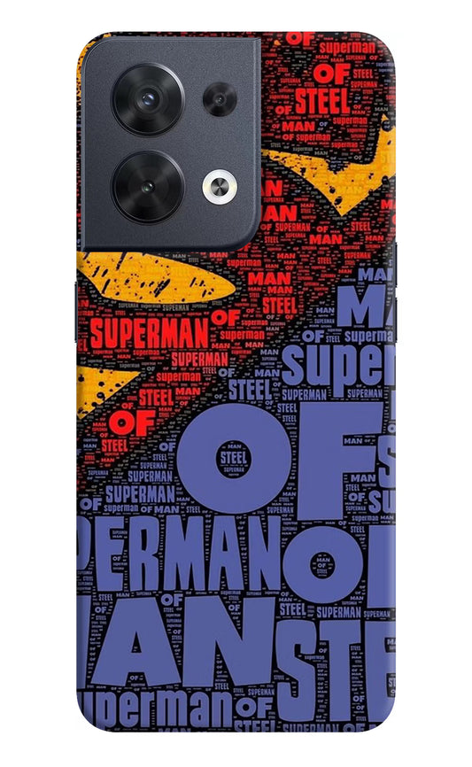 Superman Oppo Reno8 Hard Case Back Cover by Casekaro