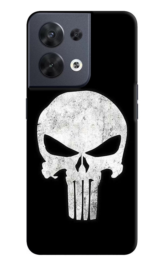 Punisher Skull Oppo Reno8 Hard Case Back Cover by Casekaro
