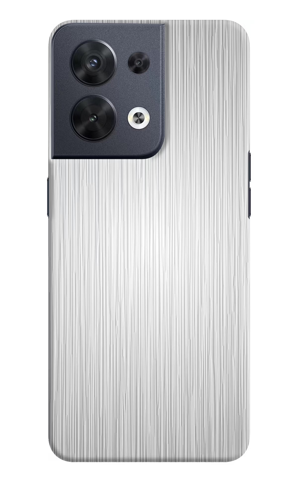 Wooden Grey Texture Oppo Reno8 Hard Case Back Cover by Casekaro