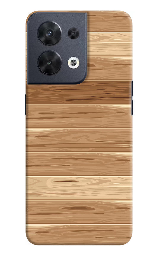 Wooden Vector Oppo Reno8 Hard Case Back Cover by Casekaro