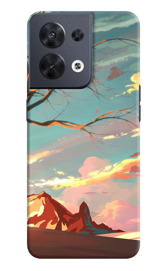 Scenery Oppo Reno8 Hard Case Back Cover by Casekaro