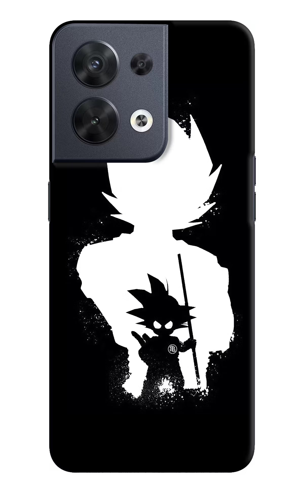 Goku Shadow Oppo Reno8 Hard Case Back Cover by Casekaro
