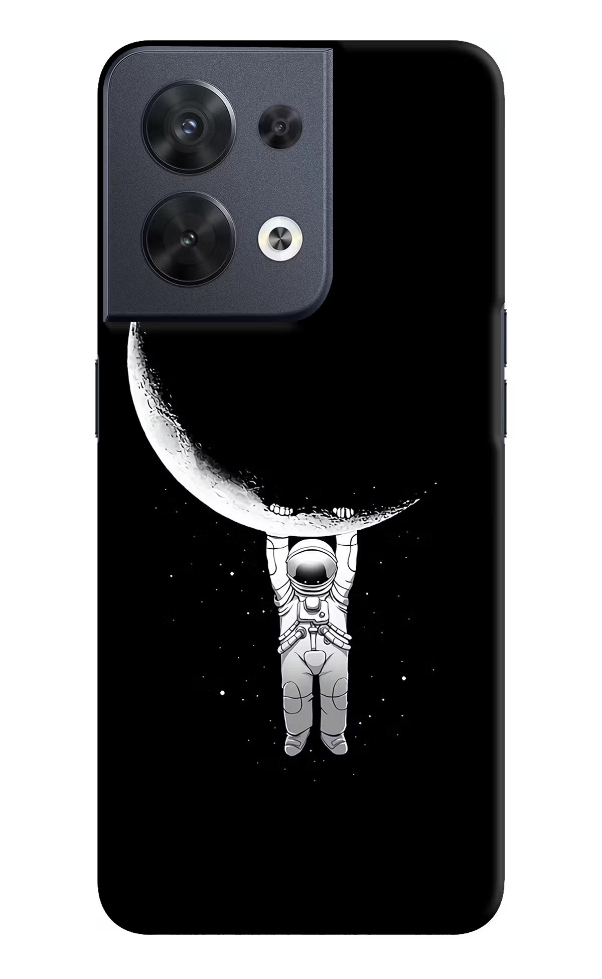 Moon Space Oppo Reno8 Hard Case Back Cover by Casekaro