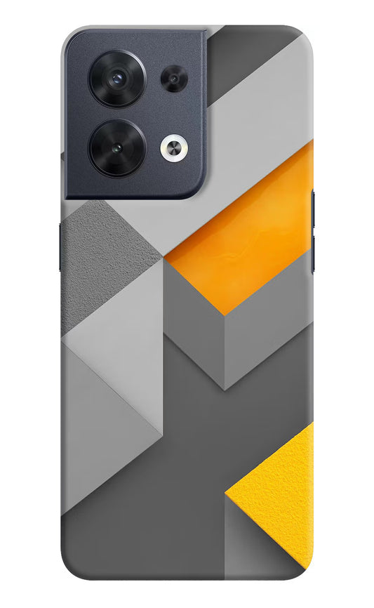Abstract Oppo Reno8 Hard Case Back Cover by Casekaro