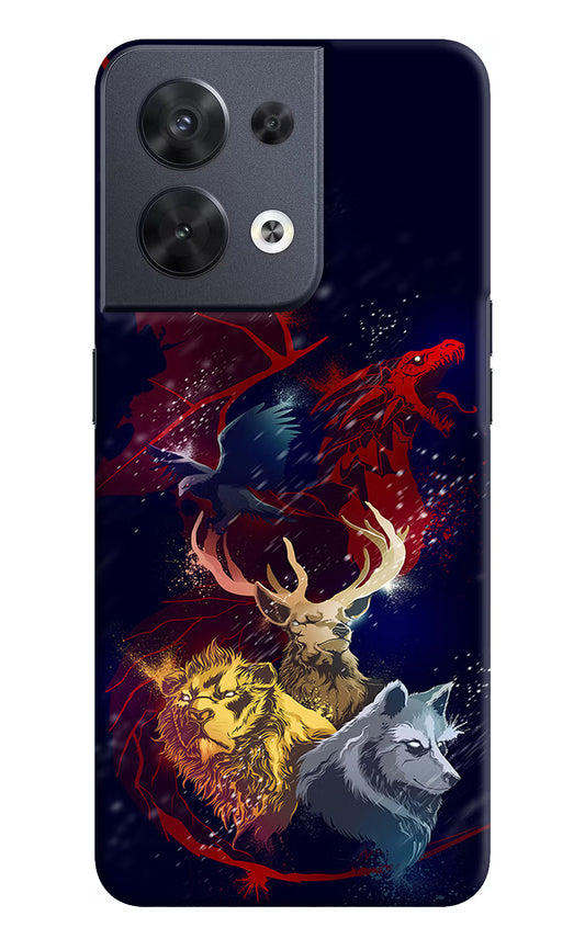 Game Of Thrones Oppo Reno8 Hard Case Back Cover by Casekaro