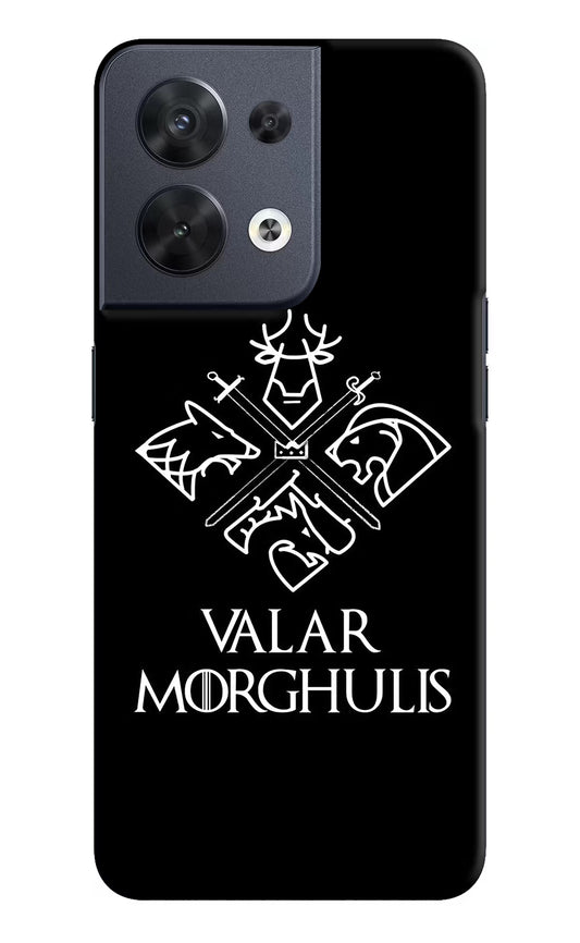 Valar Morghulis | Game Of Thrones Oppo Reno8 Hard Case Back Cover by Casekaro