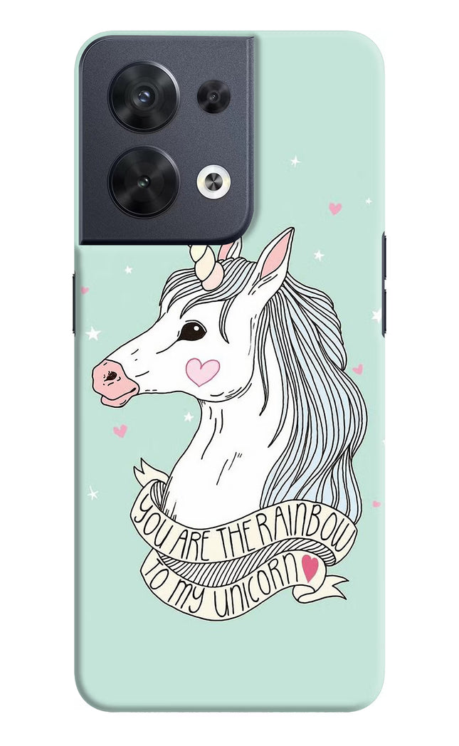 Unicorn Wallpaper Oppo Reno8 Hard Case Back Cover by Casekaro