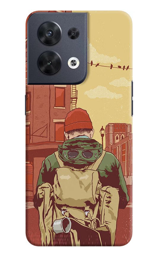 Adventurous Oppo Reno8 Hard Case Back Cover by Casekaro