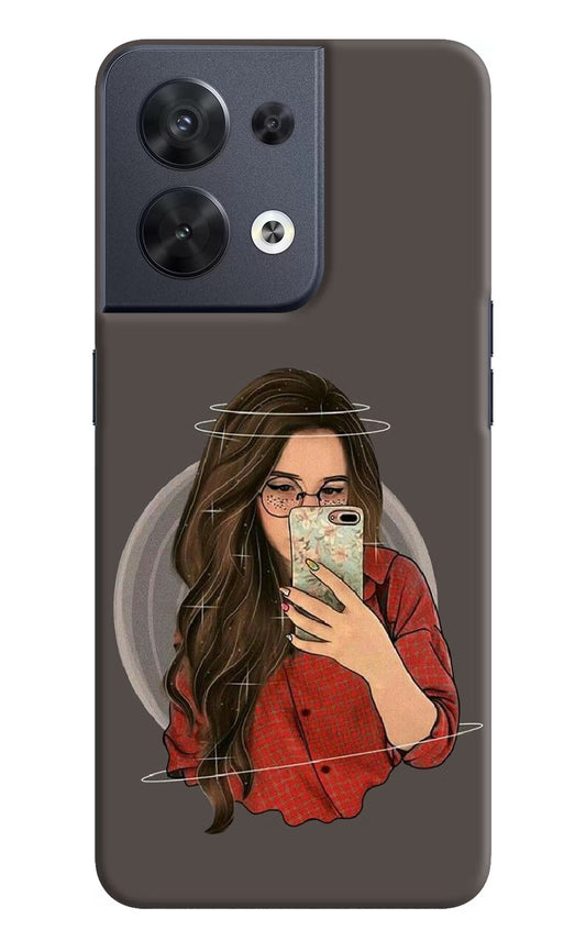 Selfie Queen Oppo Reno8 Hard Case Back Cover by Casekaro