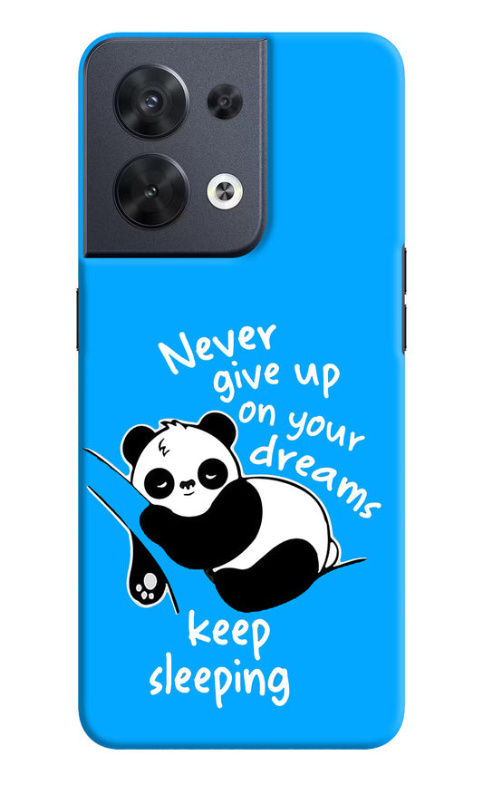 Keep Sleeping Oppo Reno8 Hard Case Back Cover by Casekaro