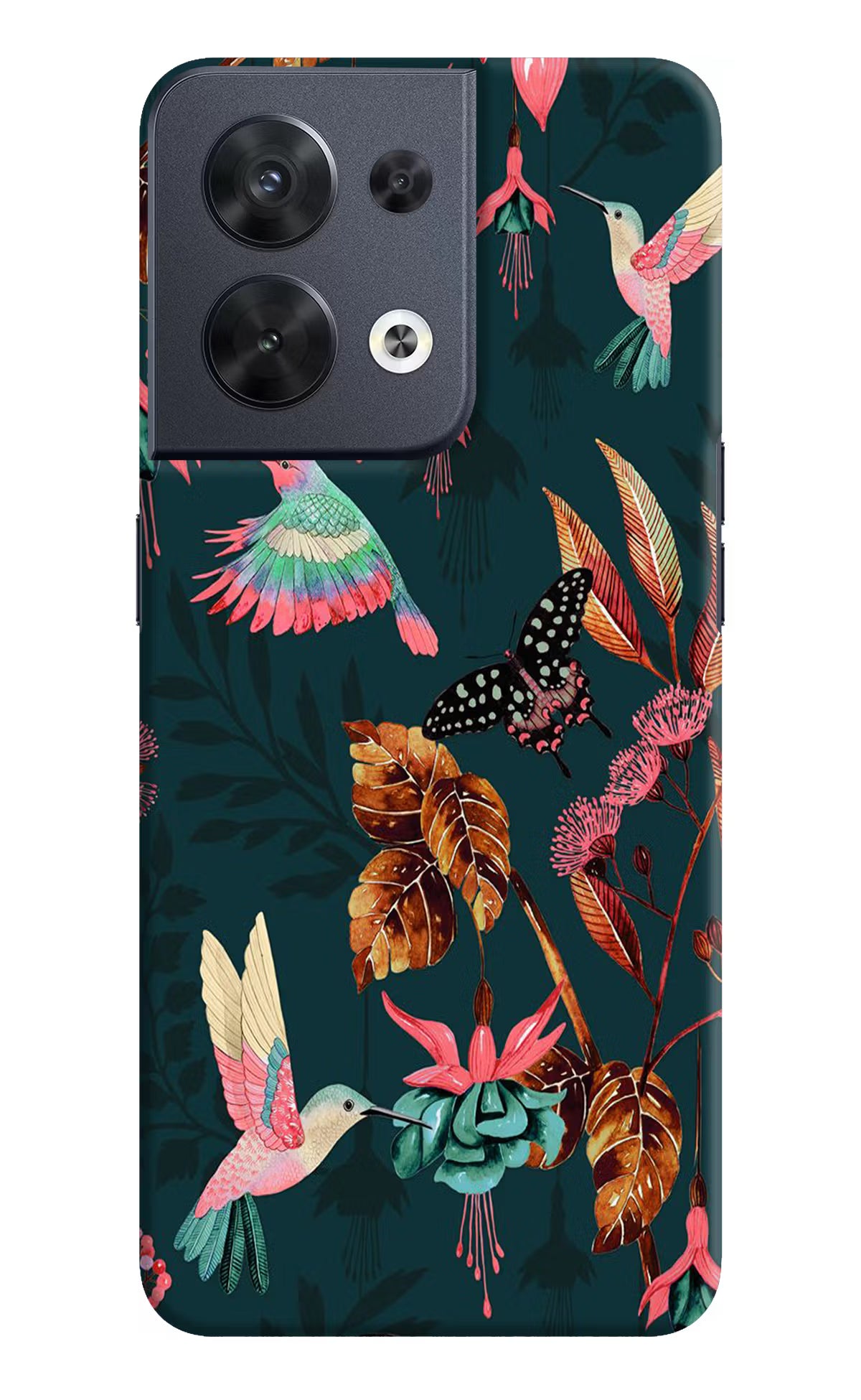 Birds Oppo Reno8 Hard Case Back Cover by Casekaro