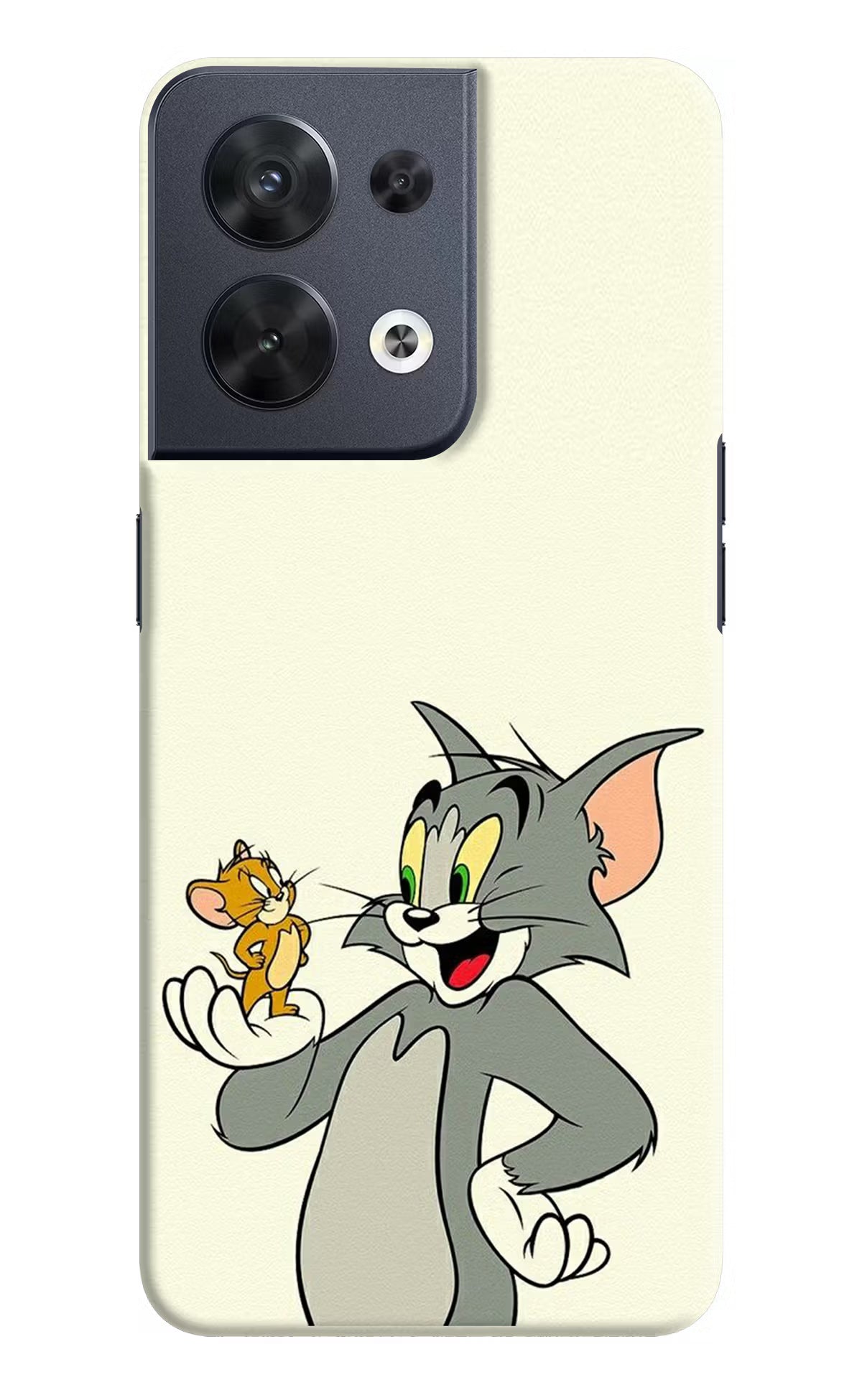 Tom & Jerry Oppo Reno8 Hard Case Back Cover by Casekaro