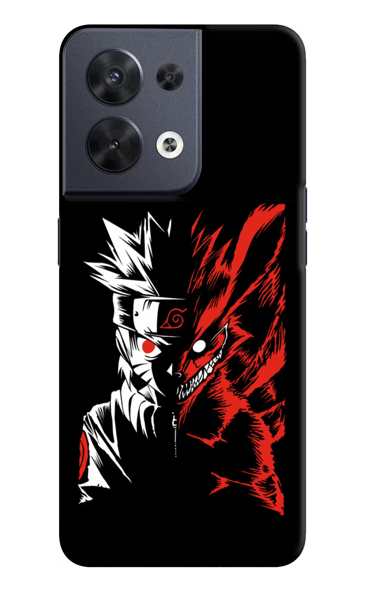 Naruto Two Face Oppo Reno8 Hard Case Back Cover by Casekaro