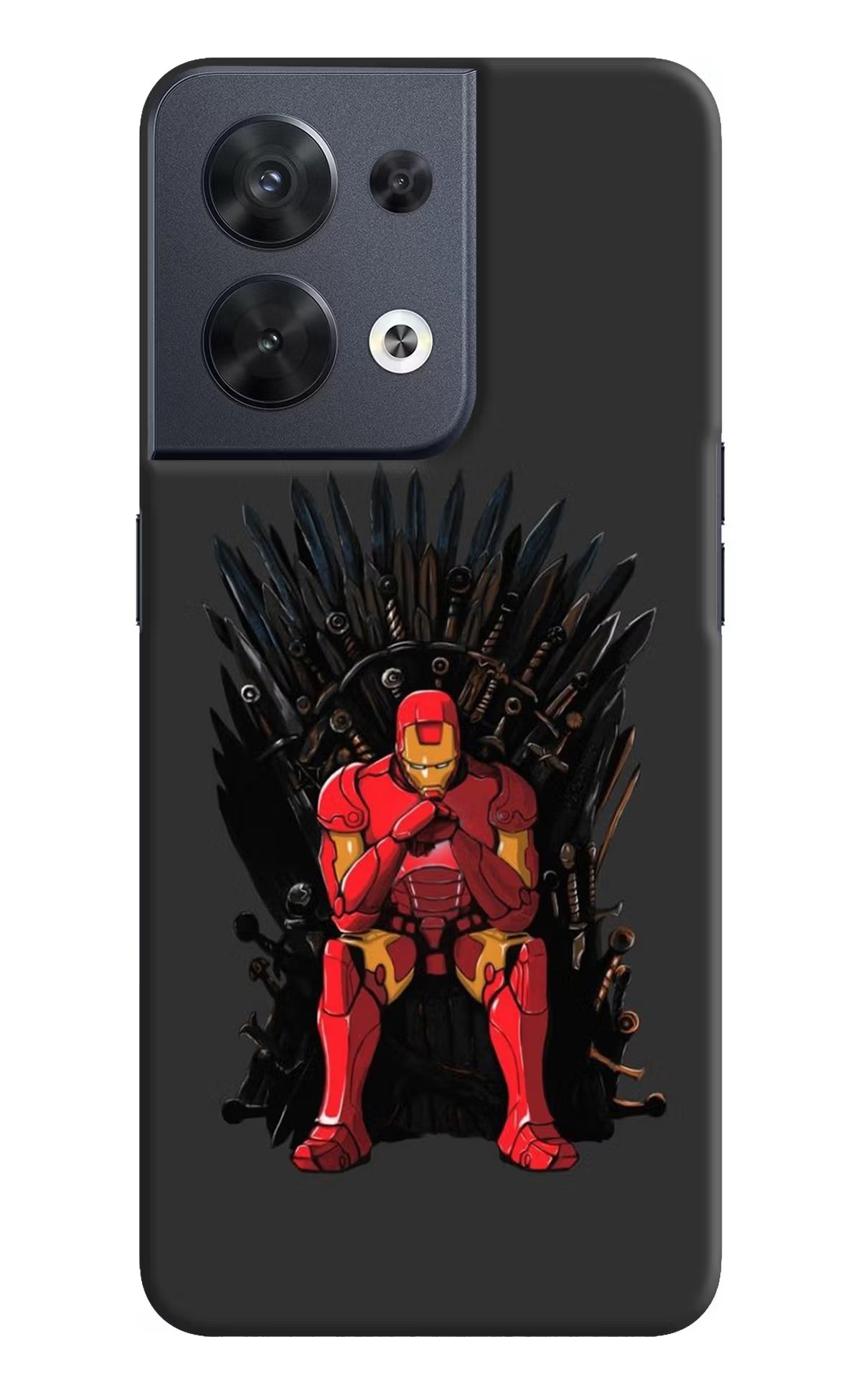 Ironman Throne Oppo Reno8 Hard Case Back Cover by Casekaro
