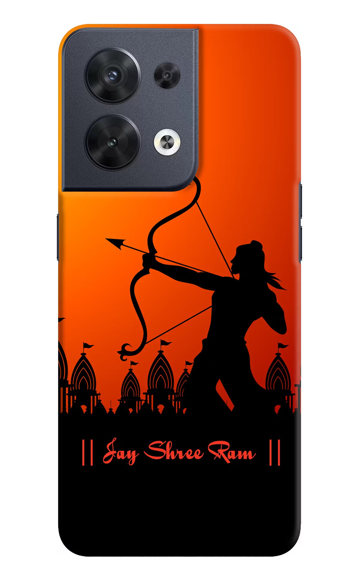 Lord Ram - 4 Oppo Reno8 Hard Case Back Cover by Casekaro