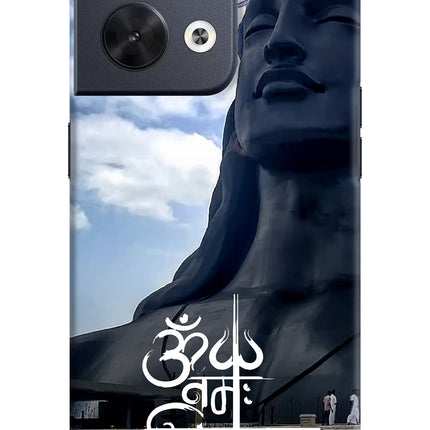 Om Namah Shivay Oppo Reno8 Hard Case Back Cover by Casekaro