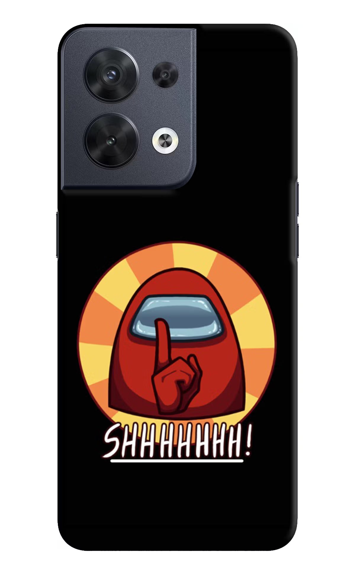 Among Us Shhh! Oppo Reno8 Hard Case Back Cover by Casekaro